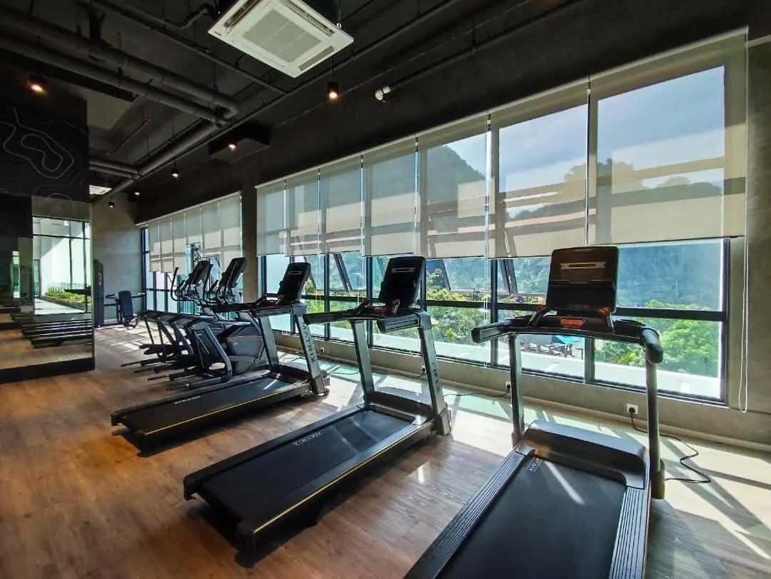 Hotspring 2 Room Premium 1510 Suite Sunway Onsen Theme Park View, 5Pax Ipoh Apartment