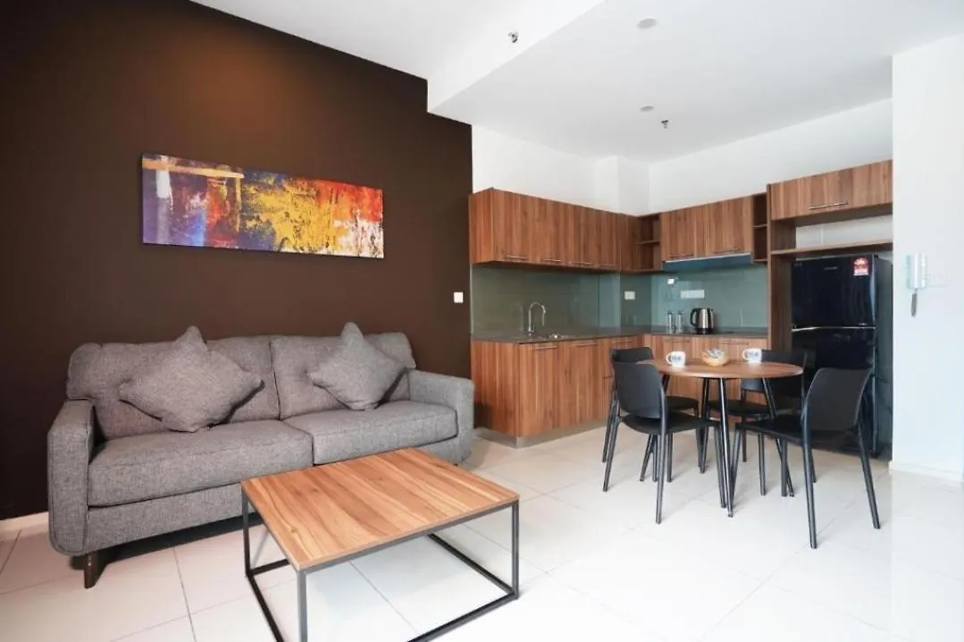 Hotspring 2 Room Premium 1510 Suite Sunway Onsen Theme Park View, 5Pax Ipoh Apartment